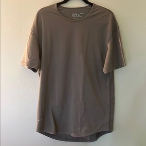 BYLT Basics Tan Short Sleeve Crew Neck Tee